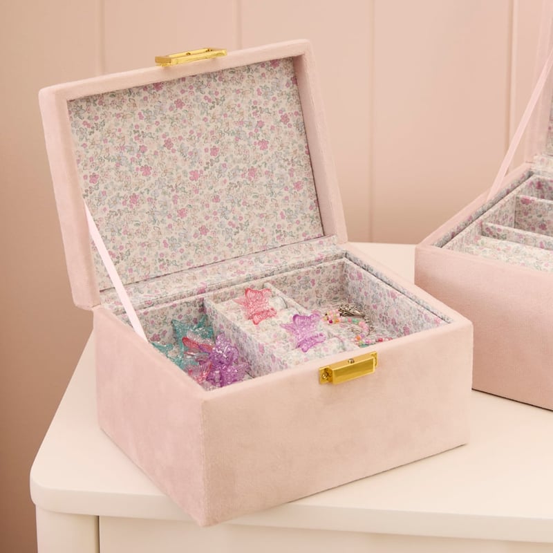 Gracie Floral Velvet Jewellery Box