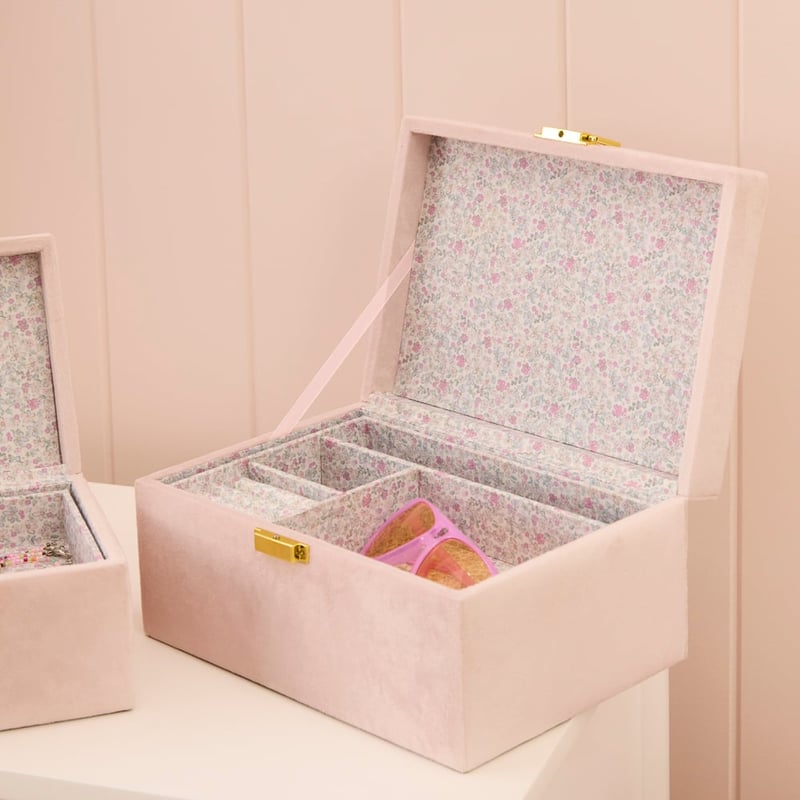 Gracie Floral Velvet Jewellery Box