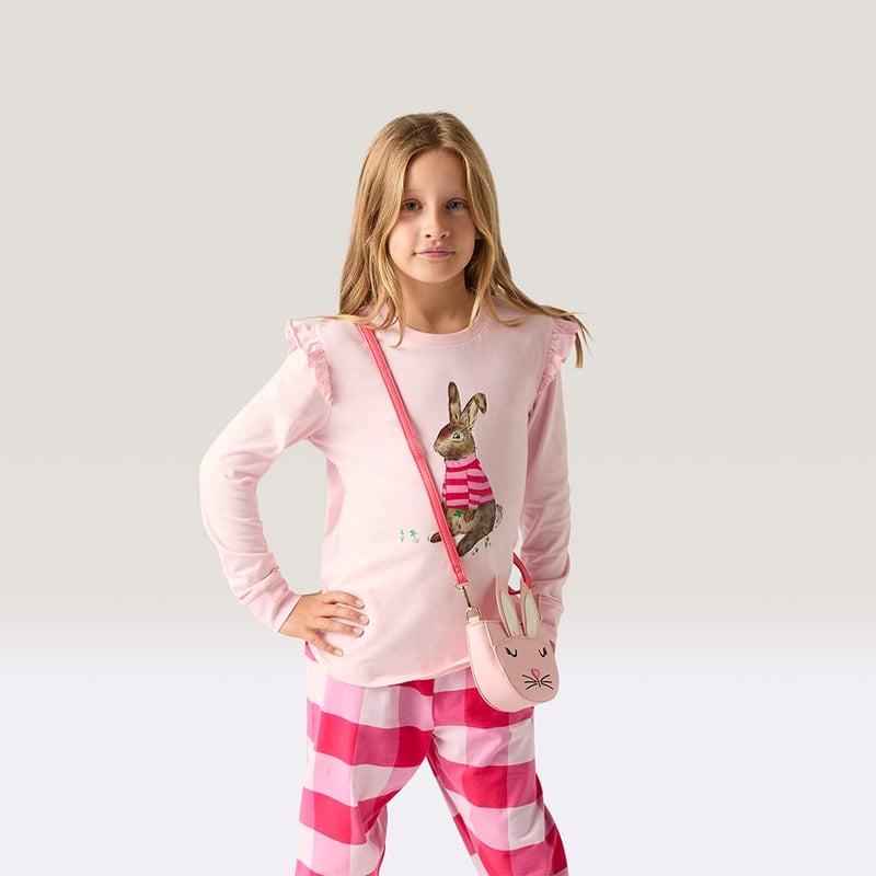 Pink Bunny Sling Bag