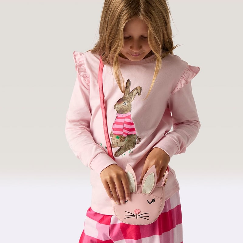 Pink Bunny Sling Bag