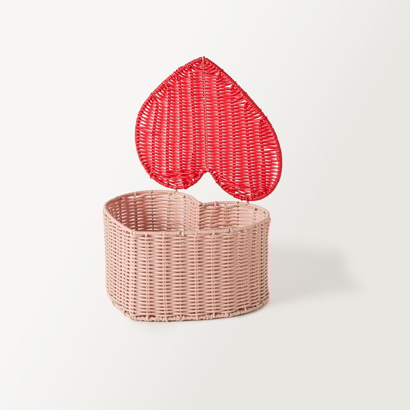 Sweet Heart Pink Storage Basket