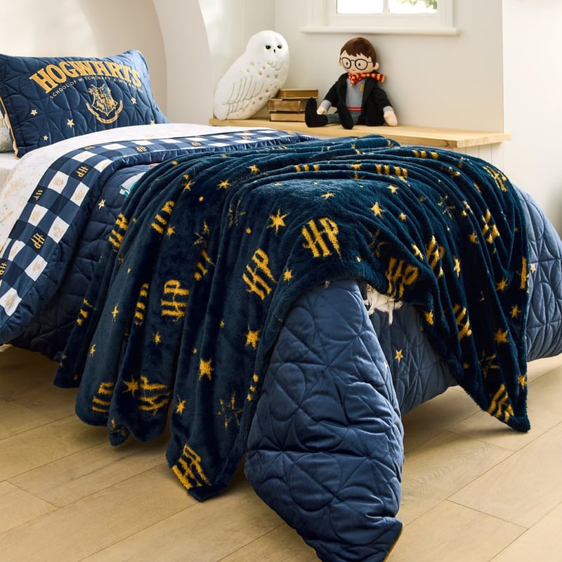 Harry Potter Navy Blanket