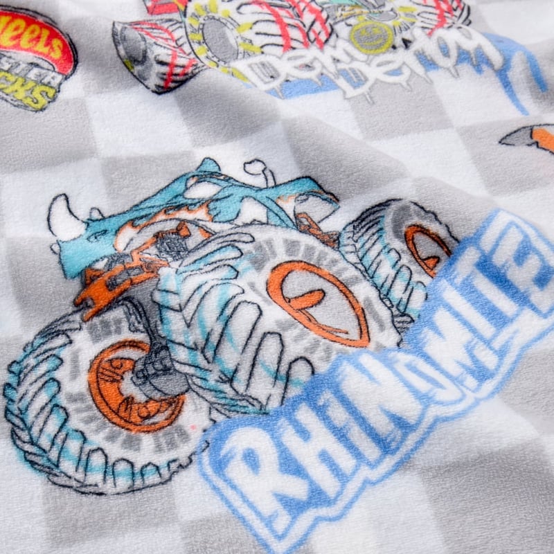 Mattel Hot Wheels Monster Trucks Ultra Soft Blanket