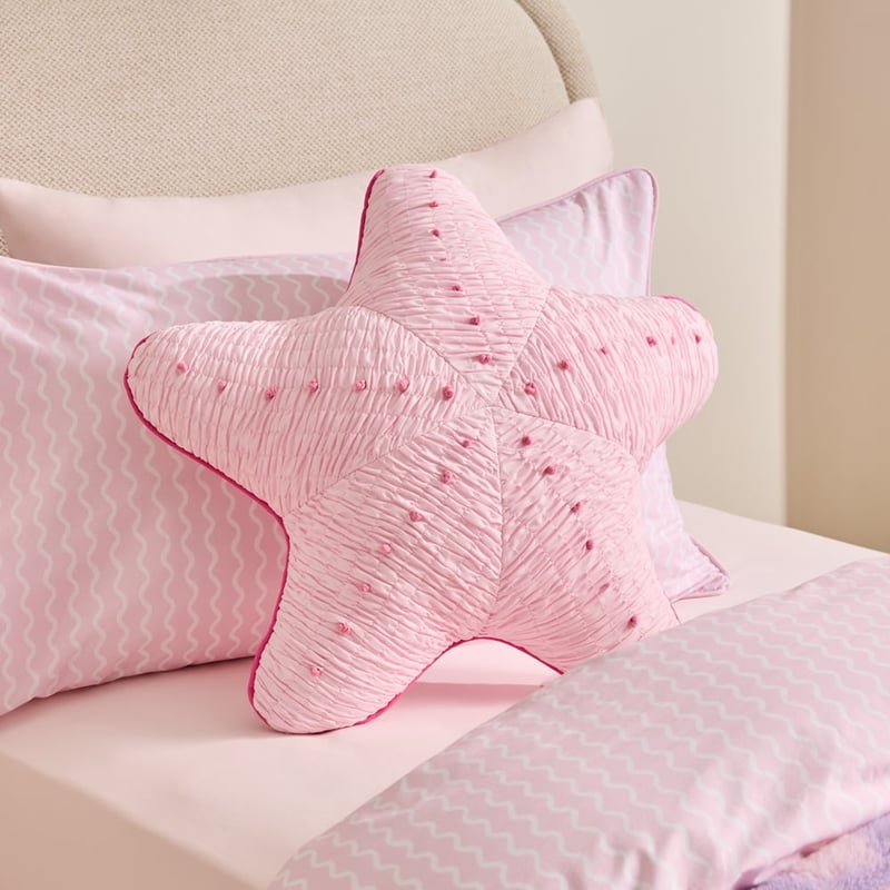 Pink Star Fish Cushion