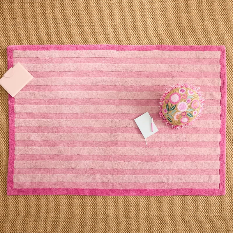Freya Pink Stripe Rug
