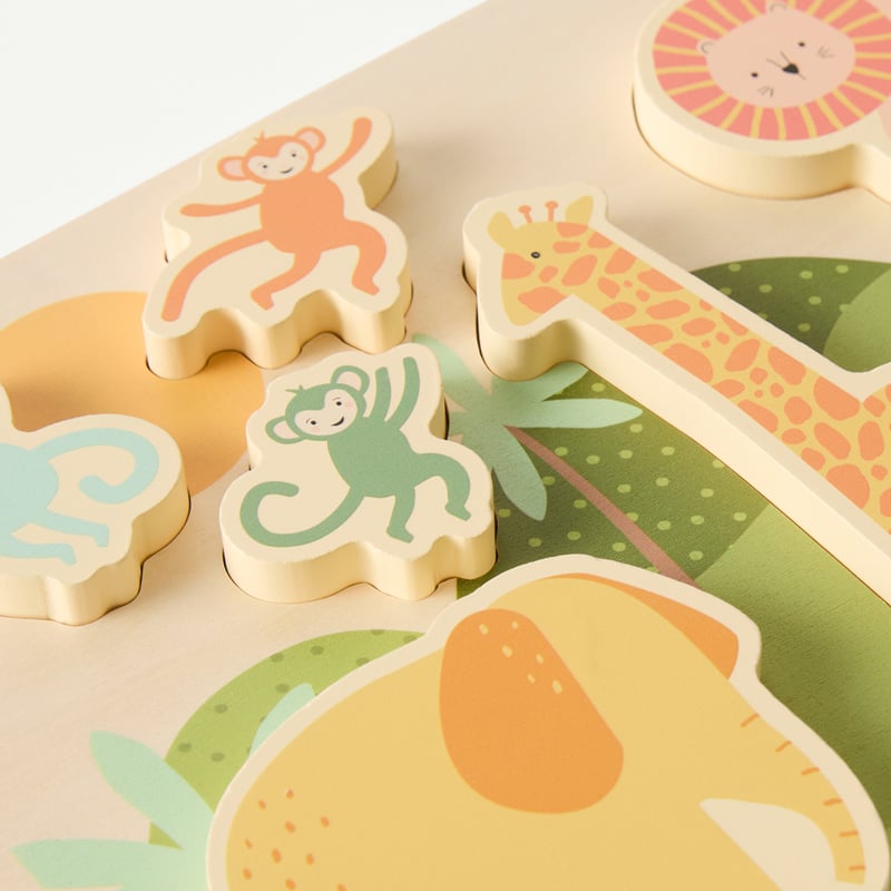Interactive Jungle Animal Puzzle