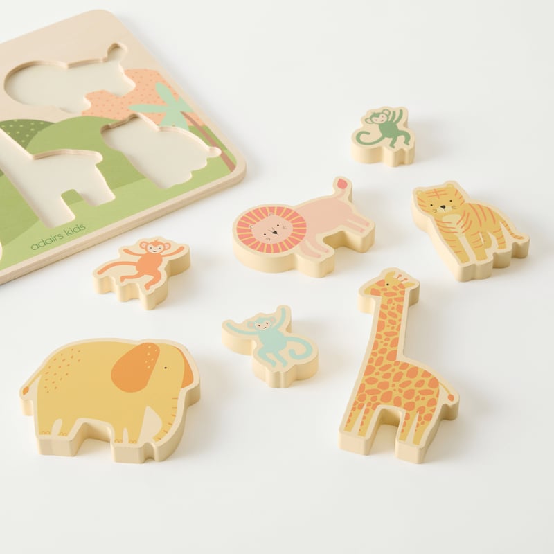 Interactive Jungle Animal Puzzle
