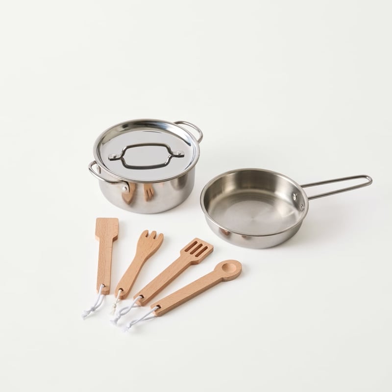 Timber Natural Kitchen Play Set