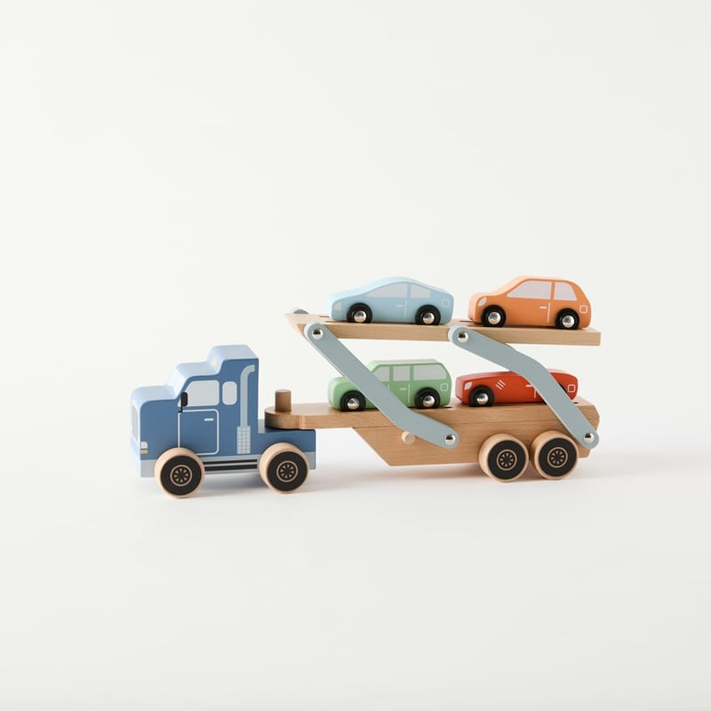 Timber Truck & Trailer Play Set