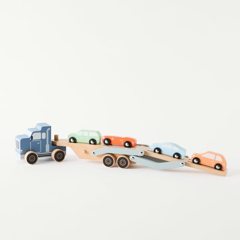 Timber Truck & Trailer Play Set