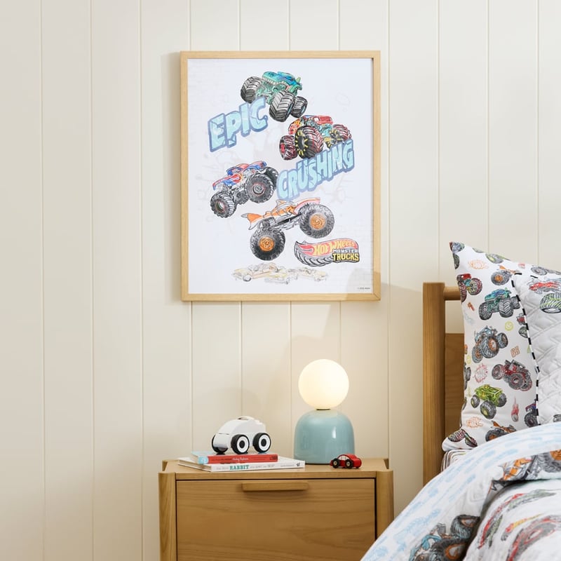 Mattel Hot Wheels Monster Trucks Wall Art