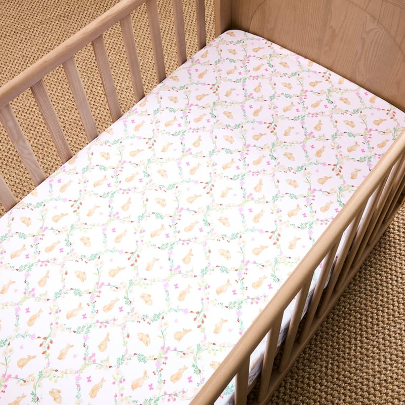 Floral Bunny Sheet 2pk