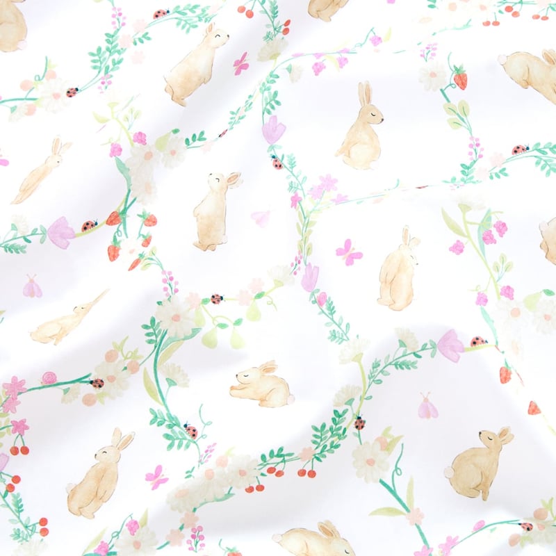 Floral Bunny Sheet 2pk