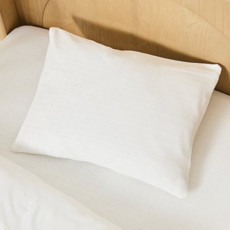 Jersey Pointelle Off White Cot Quilt Cover Set