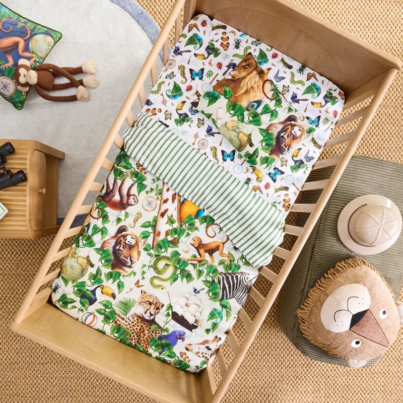 Fleur Harris Beautiful World Cot Quilt Cover Set