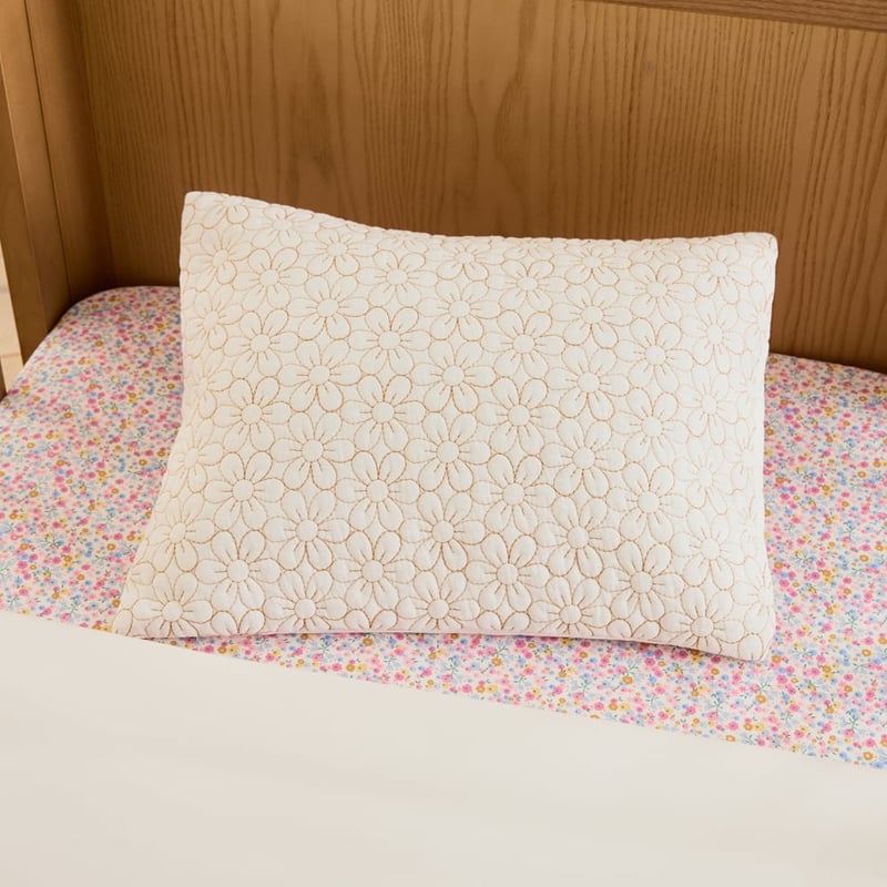 Heirloom Everbloom Natural Cot Quilt Cover Set