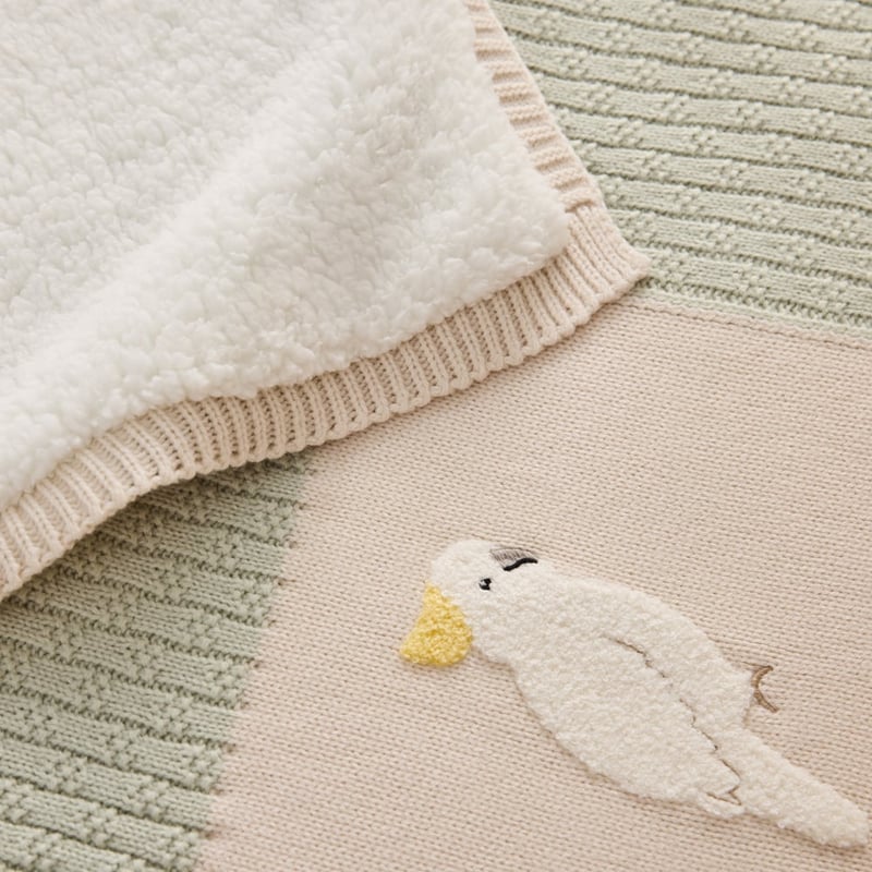 Classic Australian Animals Sherpa Baby Blanket