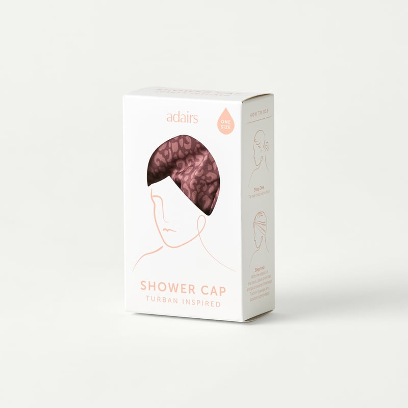 Nutmeg Leopard Printed Shower Cap