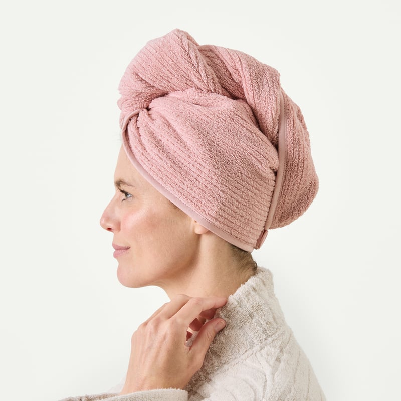 Flinders Pink Blossom Hair Towel Wrap