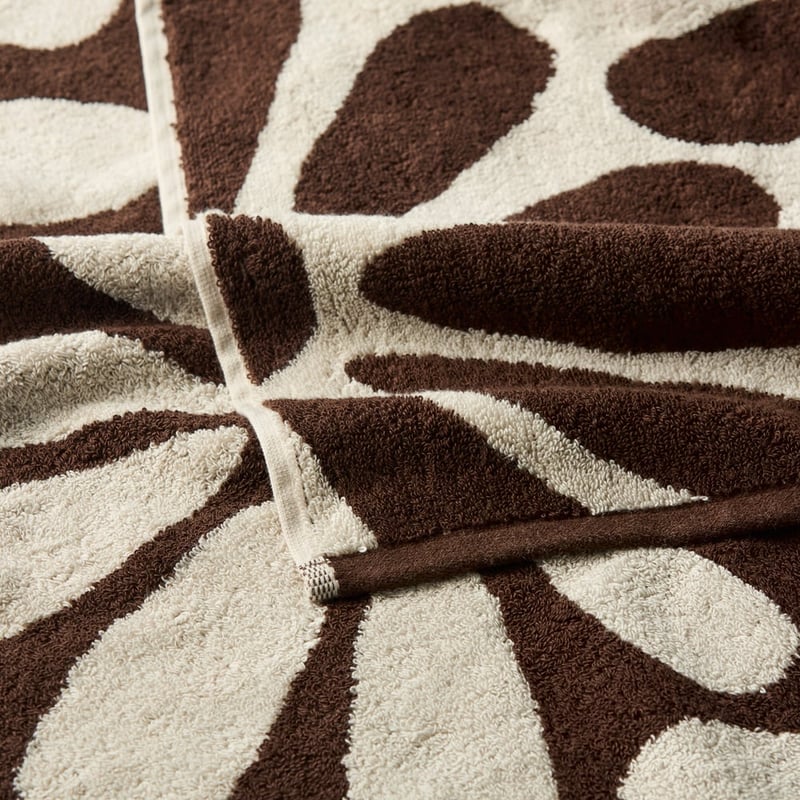 Amelia Beach & Chocolate Floral Reversible Towel Range