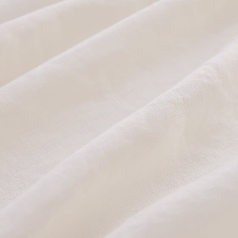 Vintage Washed Linen White Sheet Separates