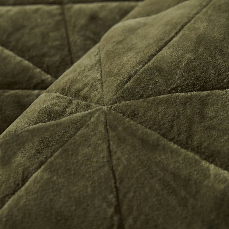 Vance Ivy Cotton Velvet Quilted Coverlet Separates