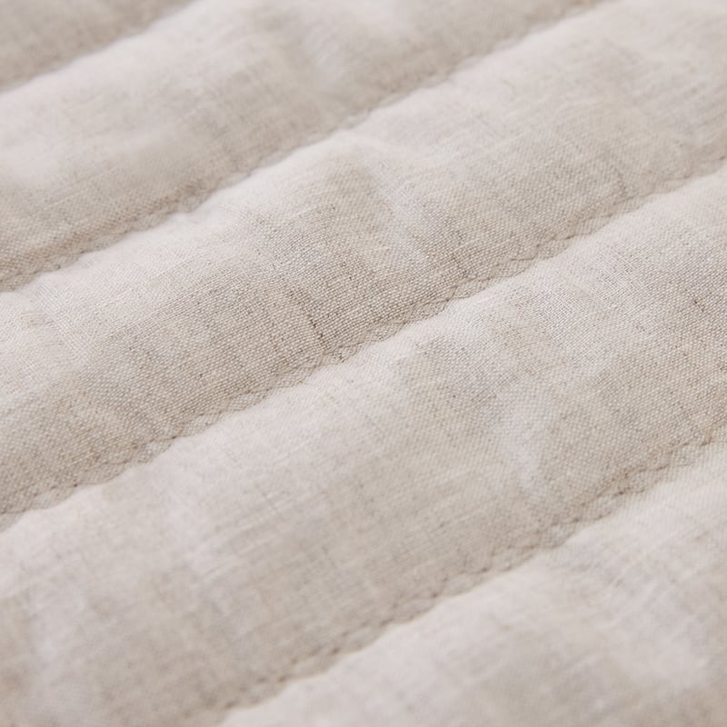 Vintage Washed Linen Linen Quilted Pillowcases
