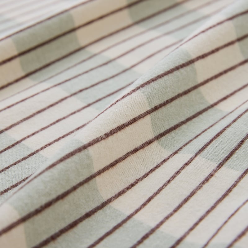 Elliot Seagrass Stripe Flannel Pillowcases