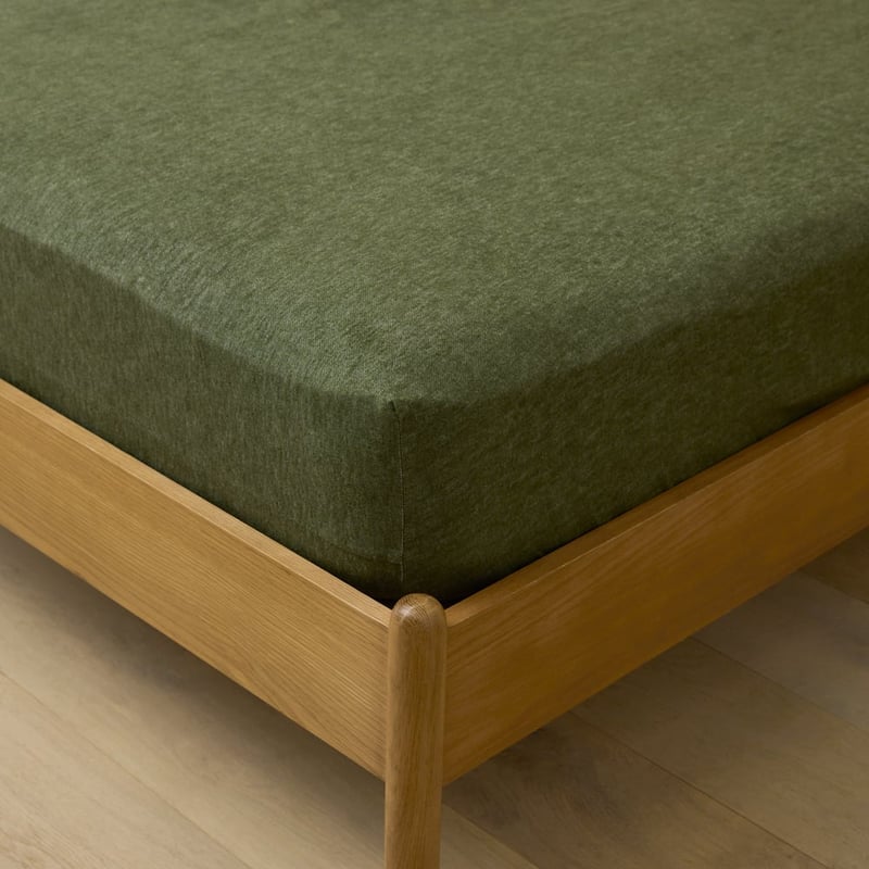 Melange Olive Flannel Sheet Separates