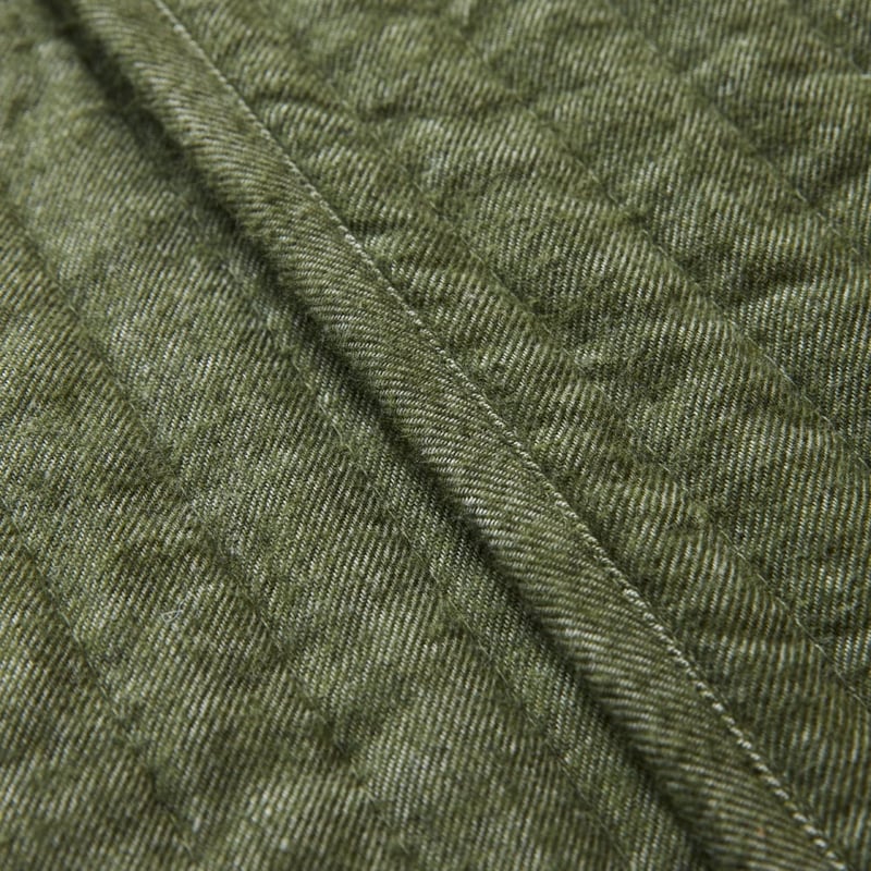 Melange Olive Flannel Quilted Pillowcases