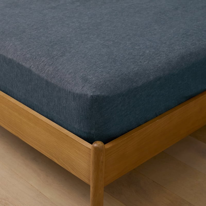 Melange Navy Flannel Sheet Separates 