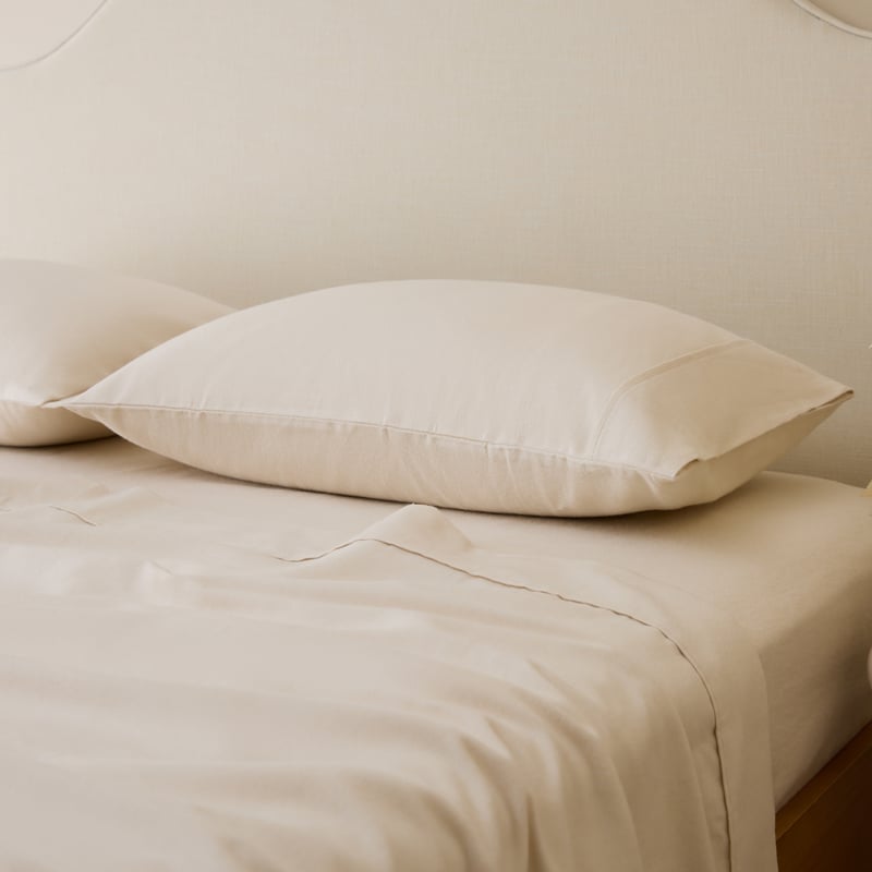 Melange Snow Flannel Sheet Separates