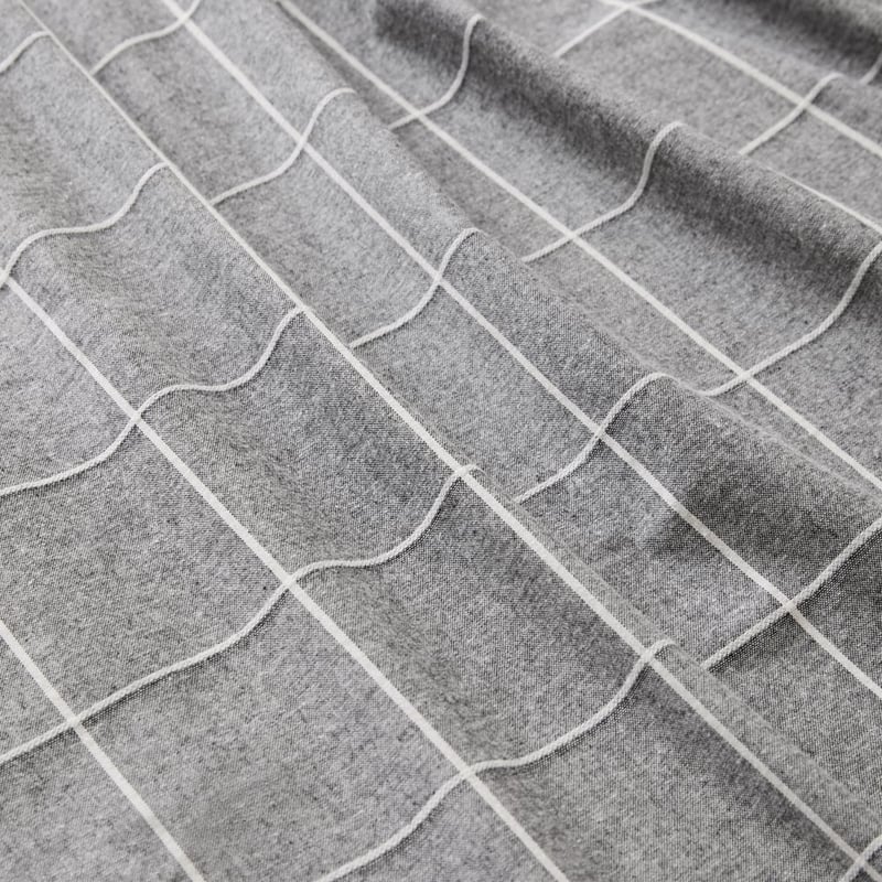 Fiore Grid Grey Flannel Pillowcases
