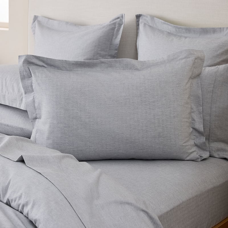 Brushed Cotton Black & White Cashmere Herringbone Quilt Cover Set + Separates 