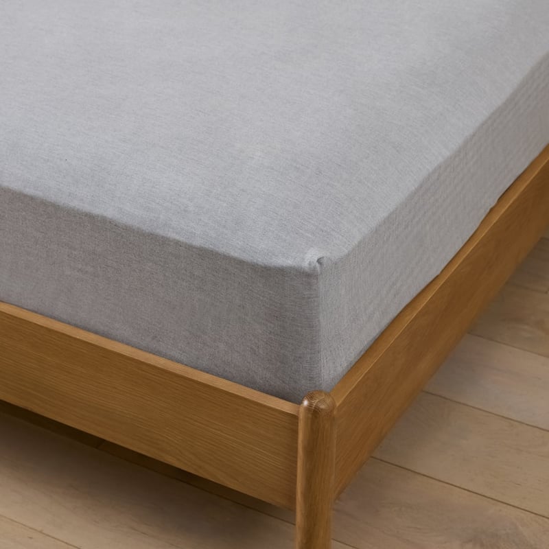 Brushed Cotton Black & White Cashmere Herringbone Sheet Set