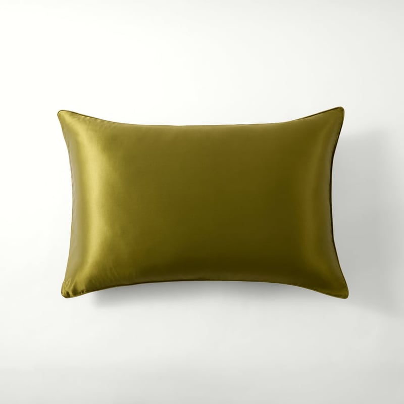 Pure Silk Olive Pillowcase
