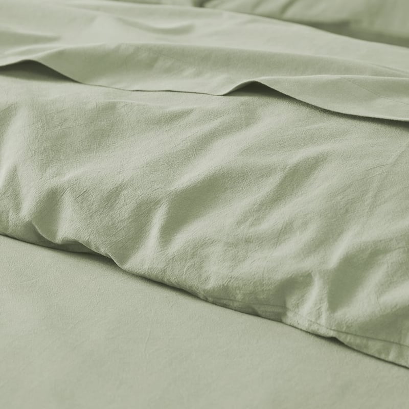 Stonewashed Cotton Gumleaf Quilt Cover Separates