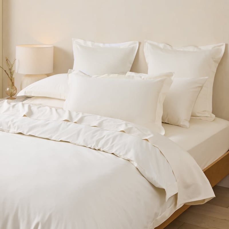 600TC Bamboo Cotton Undyed Quilt Cover Separates