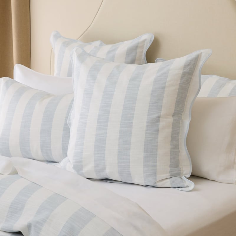 Frankie Dusty Blue Scallop Pillowcases