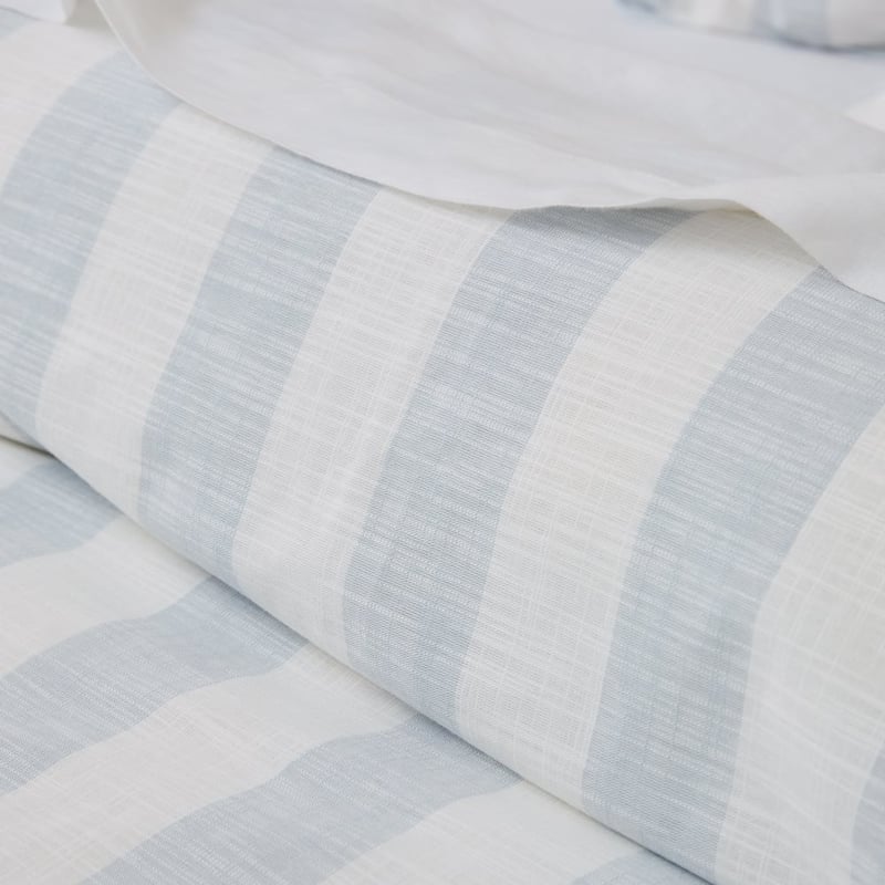 Frankie Dusty Blue Scallop Pillowcases
