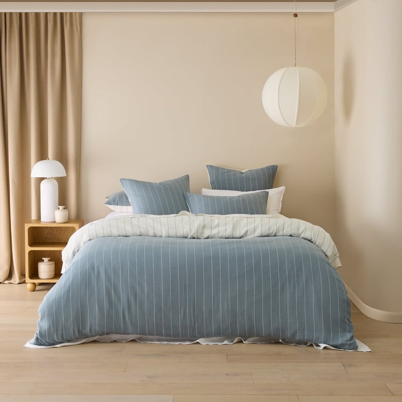 Hayes Coast Stripe Quilt Cover Set + Separates