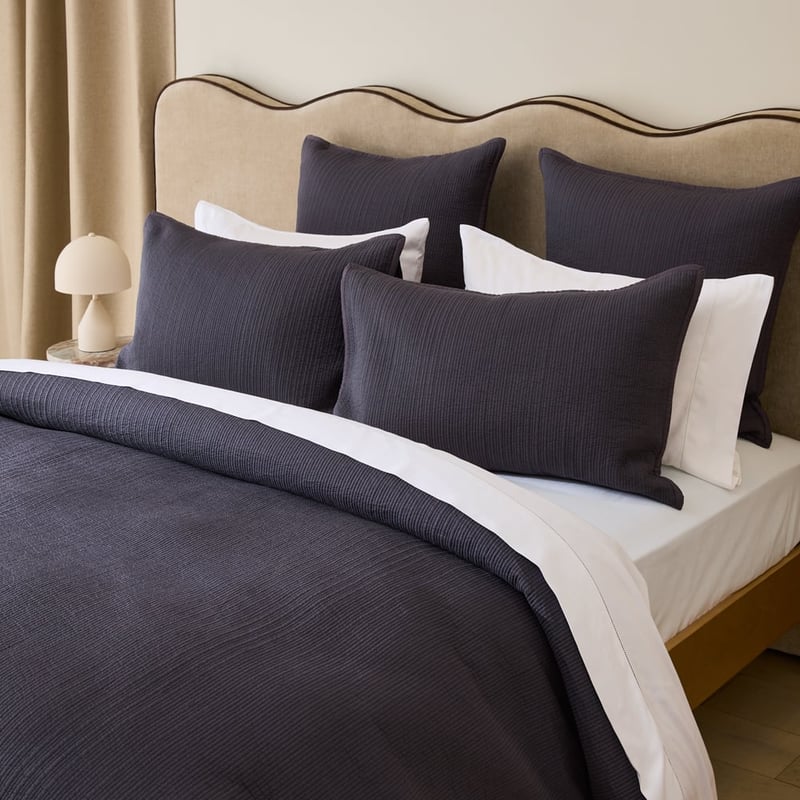 Celeste Midnight Quilted Pillowcases