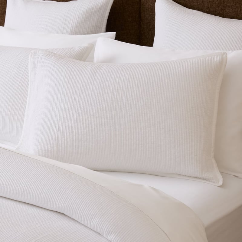 Celeste White Quilted Quilt Cover Separates