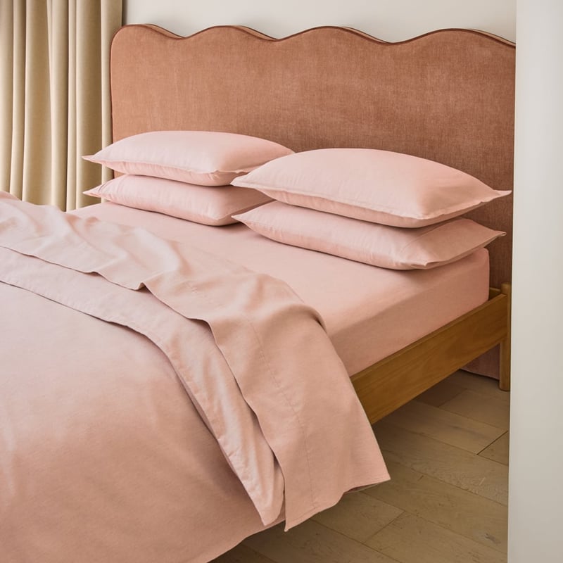 Melange Pink Flannel Quilt Cover Set + Separates