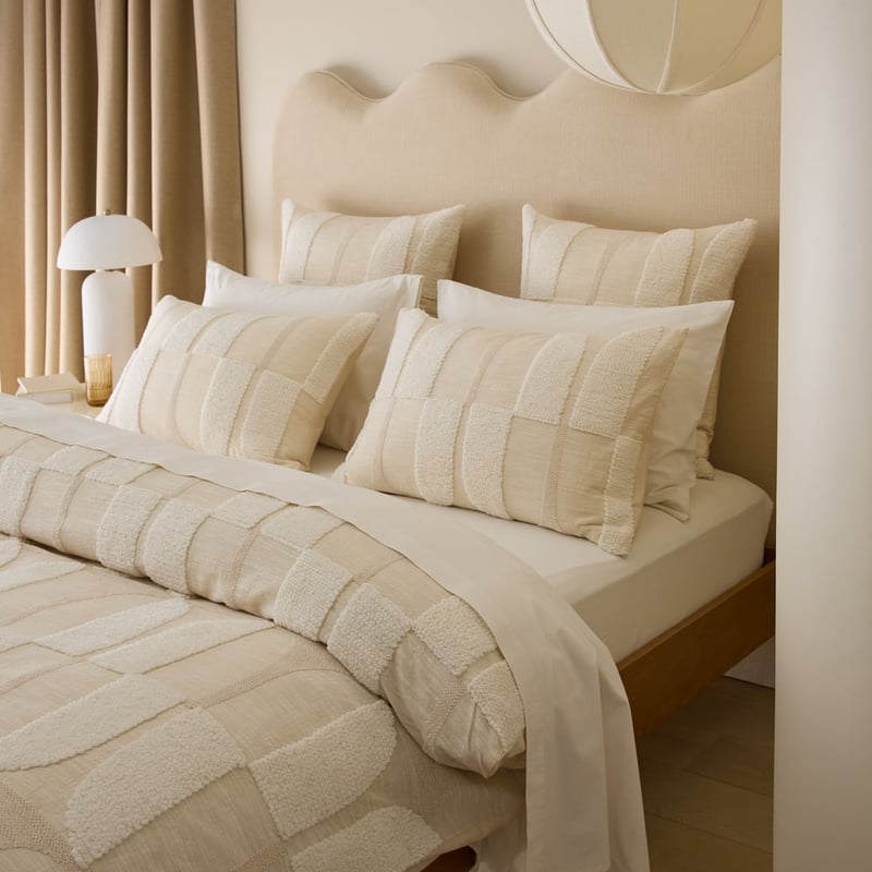 Hendrix Tufted Natural Pillowcases