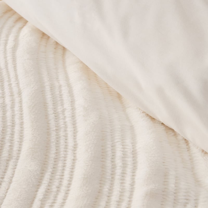 Bentley Snow Faux Fur Quilted Pillowcases
