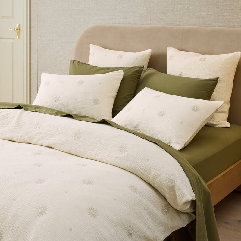Kalindi Natural Quilt Cover Set + Separates 