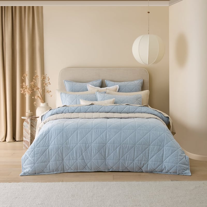 Vance Coast Cotton Velvet Quilted Quilt Cover Separates