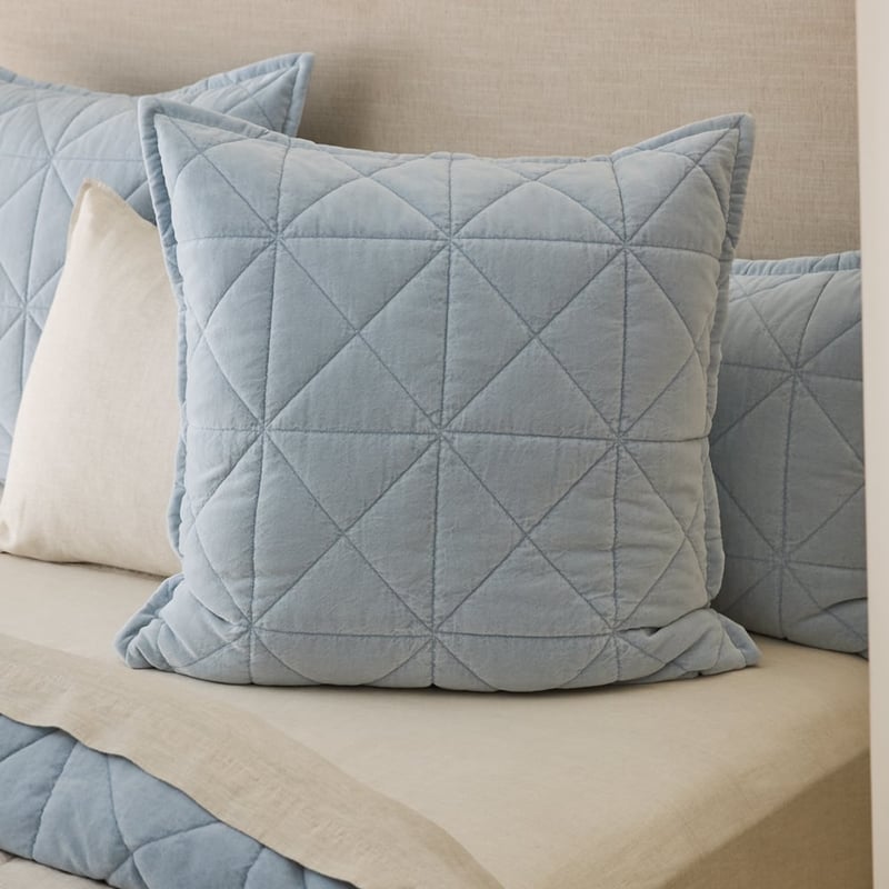 Vance Coast Cotton Velvet Quilted Pillowcases