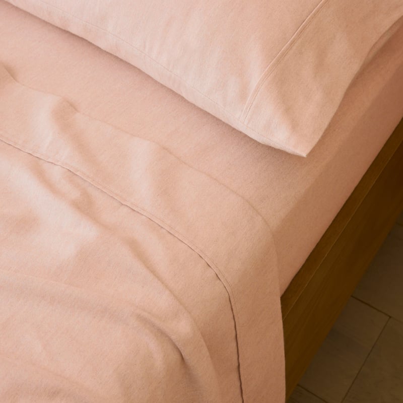 Melange Pink Flannel Pillowcases